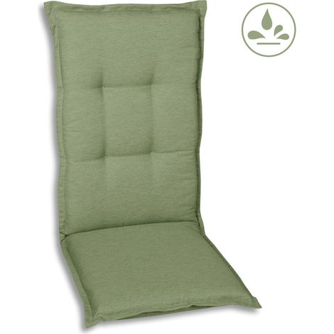 GO-DE Mittellehner-Auflage 108 cm x 50 cm x 7 cm, salbeigrün (1/3)
