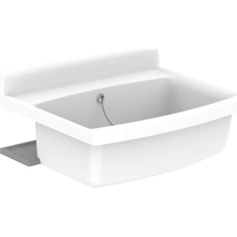 Sanit Maxi Becken mit Überlauf weiß, weißanthrazit 33 l Fassungsvermögen 60.007.01..0099