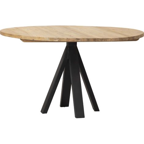 Esstisch aus Naturholz 130X130X75 cm (1/5)