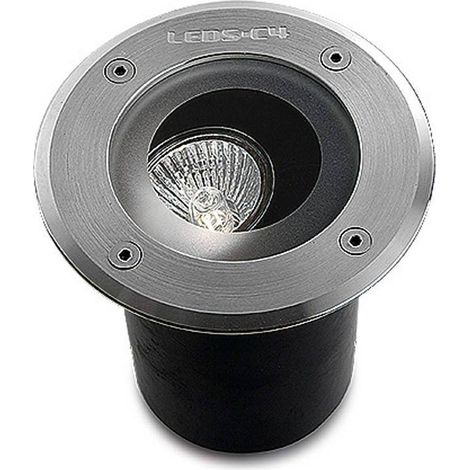Leds-C4 Gea - 1 lumière de sol encastrée ronde en acier inoxydable Aisi 316 IP67, GU10 (1/5)