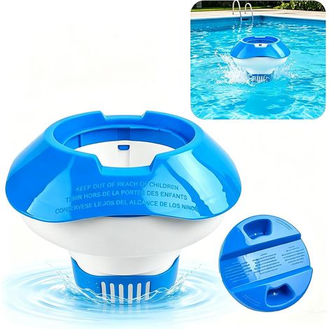 Distributeur de Chlore flottant réglable pour piscine, spa, Bain à remous et fontaine (A) (1/5)