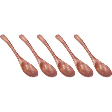 Cuillère en Bois pour Cuisine, Long Manche pour Soupe et Mélange, Ustensile Polyvalent