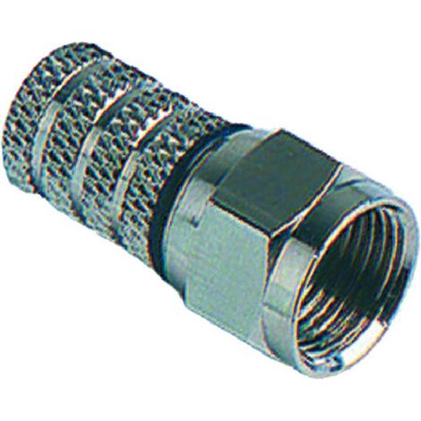 CONNETTORE 'F' PER CAVI SAT Ø 6,8 mm - busta appendibile 10 pz