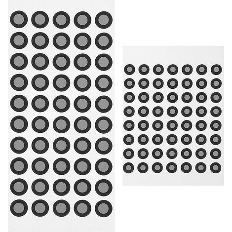 106 autocollants de marquage, marqueurs de points de référence, marqueurs de réflexion pour numérisation 3D-13.30X6.10X0.10CM (1/3)