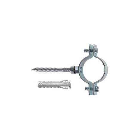 COLLARI PESANTI IN ACCIAIO ZINCATO PER TUBI CPT- - 1/2 p/tubi ø mm.19/22 tassello ø mm.10 - 10 pezzi FISCHER