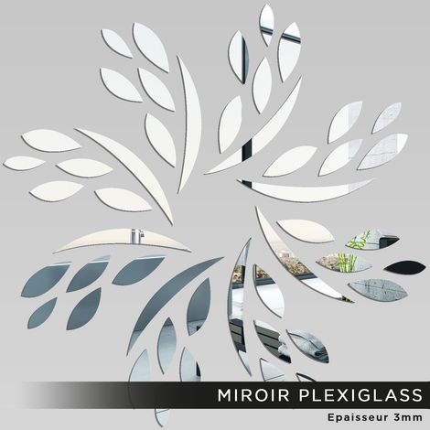 Miroir Plexiglass - Feuille - 120x120 cm (1/2)