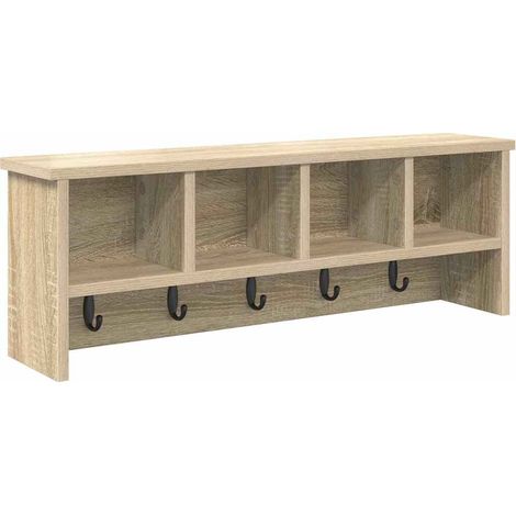 Maison Exclusive - Wandmontierter nachttisch Sonoma-Eiche 75 x 16