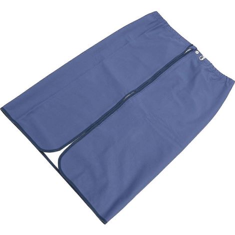 Matelas imperméable et portable pour incontinence adulte, adapté aux personnes âgées, en coton, lavable, réutilisable, très absorbant, jupe de couche zippée, bleu foncé, taille XL. (1/5)