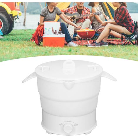 Réchaud électrique multifonction 1,2 L, portable et pliable, idéal pour la maison, les dortoirs, le bureau et les voyages (prise UE 220 V). (1/5)