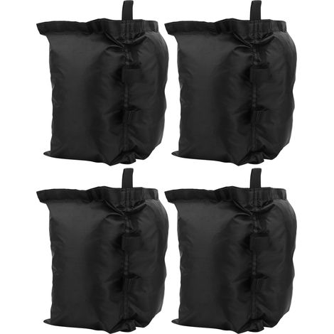 4 Sacs de Sable en Toile Oxford Résistants, Grande Capacité pour Fixation Tente, Parapluie Anti-UV Extérieur Imperméable (1/5)