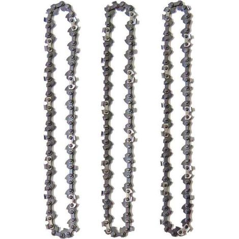 Chaînes pour élagueuse perche - PZCC - Lot de 3 - 10" (25 cm) - 40 maillons - Faible vibration (1/4)