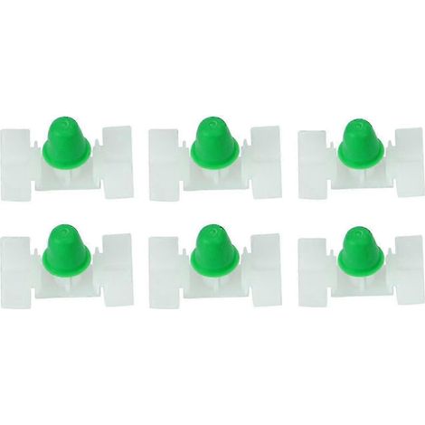50 Stück Befestigungsclips für Türverkleidungen außen für E46 E36 51131960054-White green