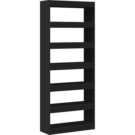 Maison Exclusive - Bücherregal mit Regal Schwarz 80 x 30 x 198 cm