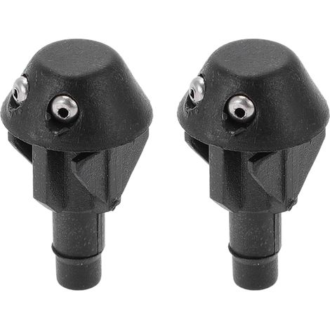 2 Pieces Windscreen Washer Nozzle Compatible For 306 1994-2002, ABS Black Front Windshield Spray Nozzle Washer Jet No.643871 (1/5)