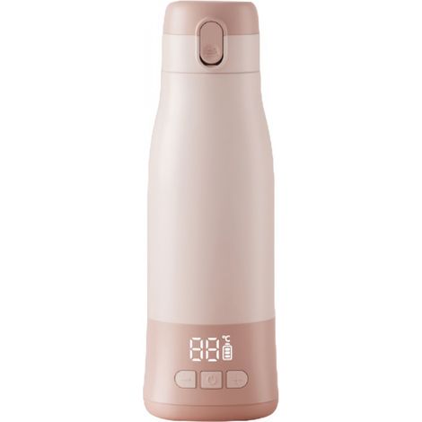 Chauffe-Biberon Nomade sans fil Moov & Feed - Capacité 340ml - Eau ou Lait Maternel - Température réglable - Maintien au chaud (jusqu'à 7h) - Recharge USB