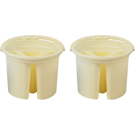 Porte-pinceaux en Plastique 2pcs Seau de Lavage Portable pour Fournitures de Peinture, Fonction Économiseur D'espace Adapté aux Artistes et Professionnels Couleur Aléatoire (1/5)