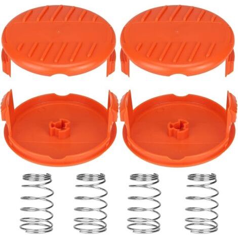 Pair Capuchons de bobine A6481 A6485 RC-100-P pour Black Decker GL280, GL301, GL425, GL430, GL545, GL555, GLC13, STC1820, ST1823, GLC1825L, GLC3000. Couvercle de bobine de rechange. (4 capuchons de (1/5)