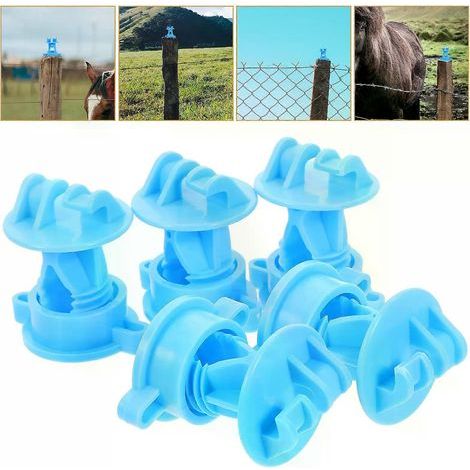 Lot de 50 petits isolateurs pour clôture électrique, accessoires pour clôture électrique, isolateurs à monter soi-même pour ferme (1/5)
