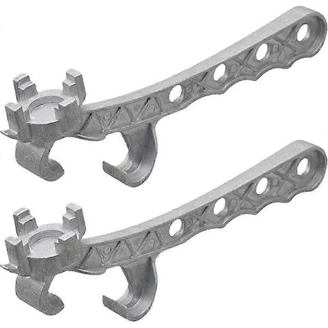 2 clés à fût en aluminium, ouvre-seau métallique 5 gallons, pour ouvrir les fûts de 10 à 55 gallons, compatible avec les bouchons de 2 et 3/4 de pouce, édition 0724 (1/5)