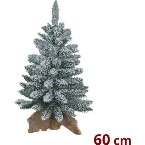 PINETTO INNEVATO 60CM CON BASE IN JUTA (1/3)