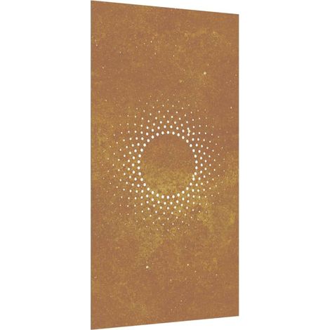 Décoration murale jardin 105x55cm acier corten design du soleil CFW435264 (1/5)