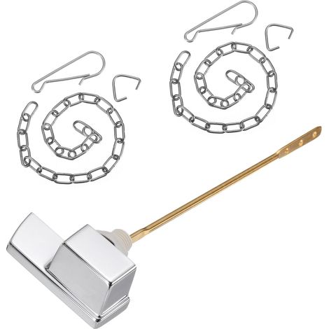 Kit De Remplacement De Poignée De Toilette Finition Argentée (1/5)