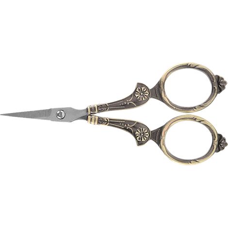 Mini ciseaux de couture vintage en acier inoxydable, outil de coupe classique pour broderie et loisirs créatifs (1) (1/5)