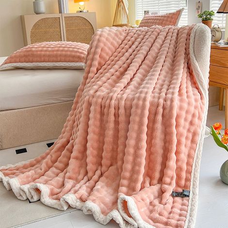 Couverture Polaire Douce - Double Face Velours - Légère et Thermique - Pour Canapé Lit Voyage Camping Dortoir - 150 x 200 cm - Gris (1/5)