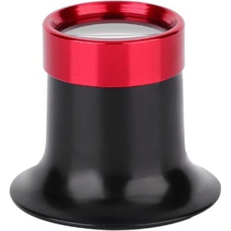 Juwelierlupe aus Aluminiumlegierung, einfach zu bedienen, zur Reparatur und Wartung von Brillen und Uhren. – Crezuo