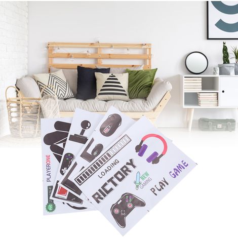 Selbstklebende Wandaufkleber zum Selbermachen für Spielkonsolen, fürs Wohn- oder Schlafzimmer. (1/5)