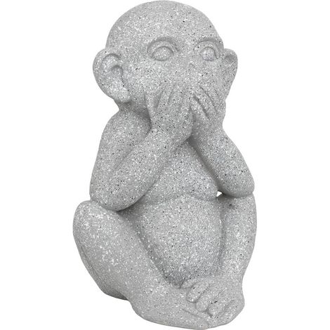 Statuetta scimmia da esterno sohel grigia h42cm - Atmosphera créateur d'intérieur (1/3)