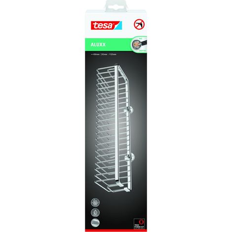 tesa Duschkorb ALUXX L Aluminium chromiert, rostbeständig (1/2)