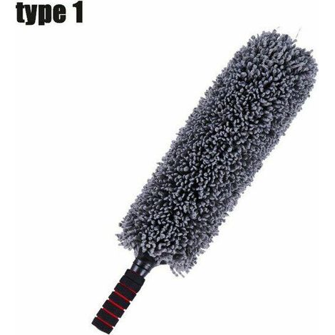 Brosse de nettoyage de la cire de voiture en microfibre, chiffon télescopique, brosse de nettoyage de la poussière, en coton microfibre, 5588cm,type 1 (1/5)