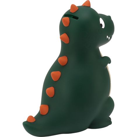 Tirelire dinosaure dessin animé mignon, boîte d'économie d'argent, pièce de monnaie résistante aux chutes, décoration de bureau, cadeau pour garçons et filles, grand vert (1/5)