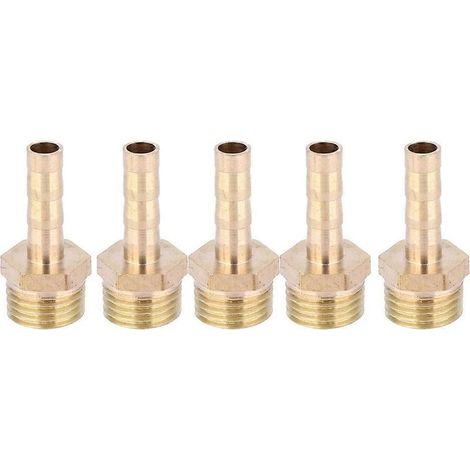 Raccord fileté extérieur G1/4 en laiton pour conduites de gaz et de liquides, 6 mm (1/4)