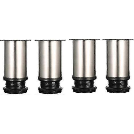 Pieds de meuble et de table réglables en acier inoxydable, hauteur réglable, 80-95 mm. (1/5)