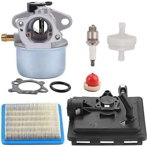 Carburateur - Base Filtre À Air Incluse - Compatible Moteurs Tondeuses 4 Temps Modèles 124L02 124T02 124T05 124T07 - 1 Pièce (1/5)