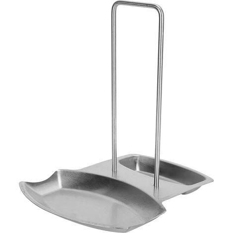 Lot en acier inoxydable 304 épais, support de rangement pour couvercle, cuillère et ustensiles de cuisine, organisateur de comptoir (1/5)