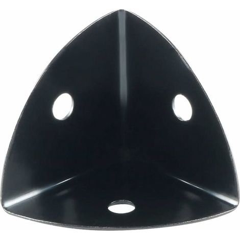 13 10 protections angle noires table fer 28x28mm trou Ø3,5mm, protection meuble anti-choc anti-casse (1/5)