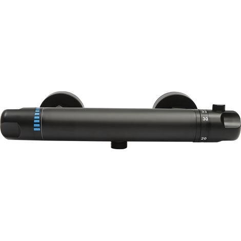 【Chauffage et ventilation】Mitigeur Douche Thermostatique avec Bouton de Sécurité 38 °C, Entraxe 150mm, Raccord G 1/2, Laiton, Robinet Thermostatique Douche (1/5)