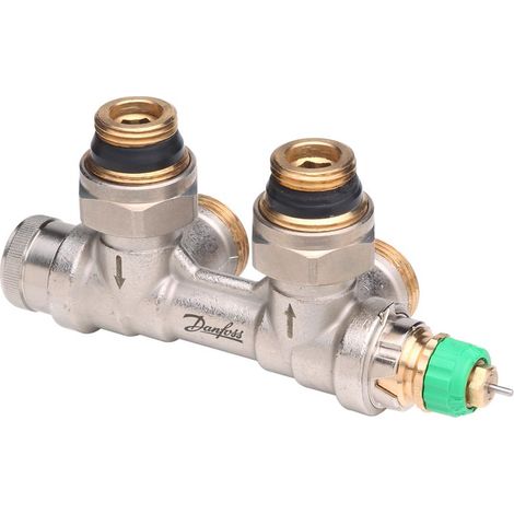 Danfoss dyn, Sensore VHS-DV destro ad angolo, inserto valvola in mandata per radiatori con 1/2'', 013G7877
