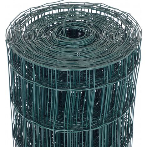 Oypla 1.2m x 25m Green PVC Coated Galvanised Steel Wire Mesh Fencing Garden Euro Stock Fencing (1/5)