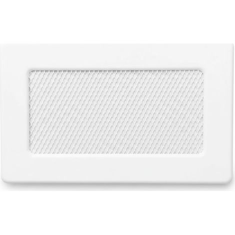 Grille fixe avec pré-cadre 11x17cm Blanc pour climatisation et ventilation (1/5)