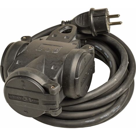 Walther Werke 3-fach Verteiler Steckdose 4,5m H07RN-F3G1,5 39100301045304 (1/3)