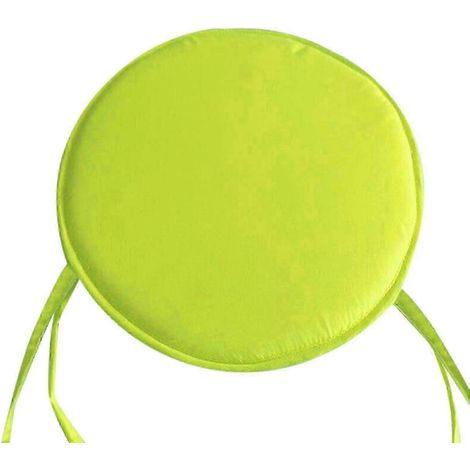 Coussins de chaise ronds d'intérieur et d'extérieur avec attaches, coussins de chaise ronds pour chaises de salle à manger, coussins d'assise ronds pour chaises de jardin (1/2)