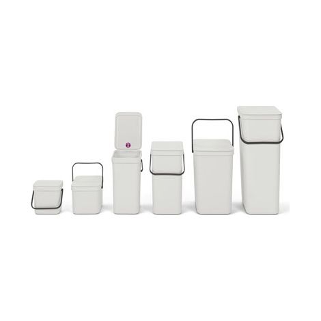 Brabantia Sort & Go Abfallbehäl. Light Grey 25 L