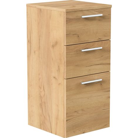 Midischrank 75cm eiche gold