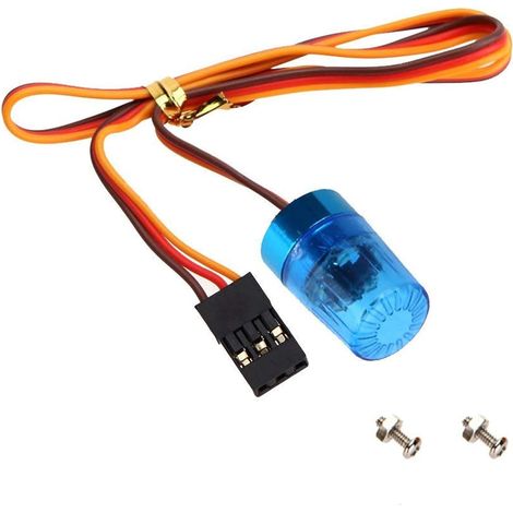 Luz LED para coche RC, luz intermitente para faro delantero, accesorio RC para coche modelo RC a escala 1:14 Tamiya RC Tractor Engineering Truck, 4,8-6 V, 15x9 mm, azul