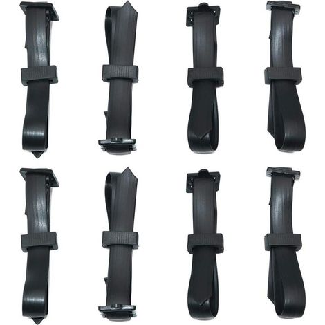 8 Pièces 60 cm Attache pour Arbre Fruitier, Attache Tuteur Arbre Résistantes, Sangle pour Arbre Réglables, Lien Tuteur Arbre avec Boucle pour la Prise en Charge des Arbres Arbustes (1/5)