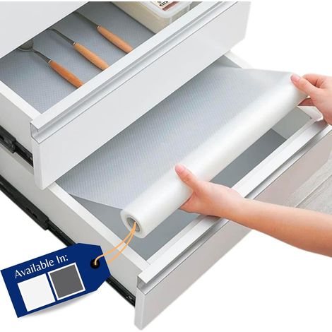 Kitchen Protectors - Cabinet Protectors Kitchen Non-Slip Shelf Protectors Refrigerator Mats Prevent Spills Clear 1 Roll (60cm x 500cm) (1/5)